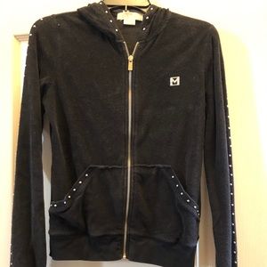Women’s black zip up jacket